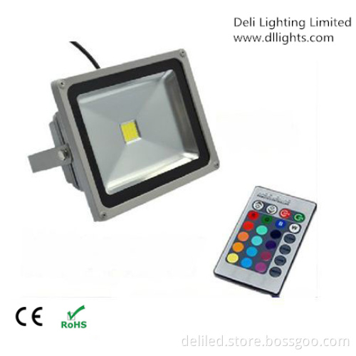 30W RGB LED Flood Light with Remote Control